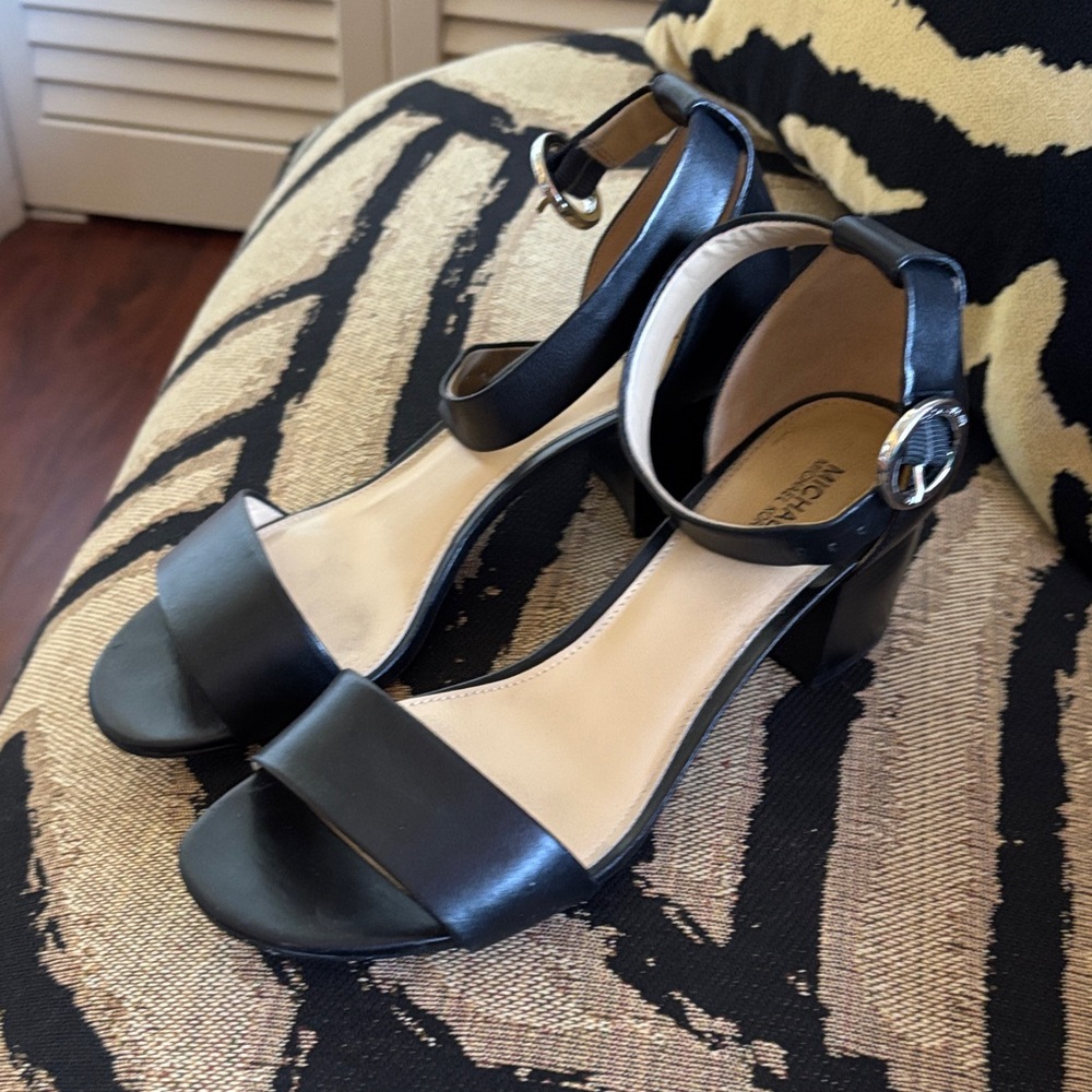 MICHAEL Michael Kors Black Ankle Strap Heels